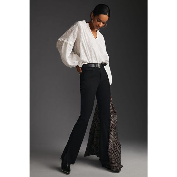 Anthropologie Justine White Blouse - Large Petite Women's - New - Picture 4 of 4